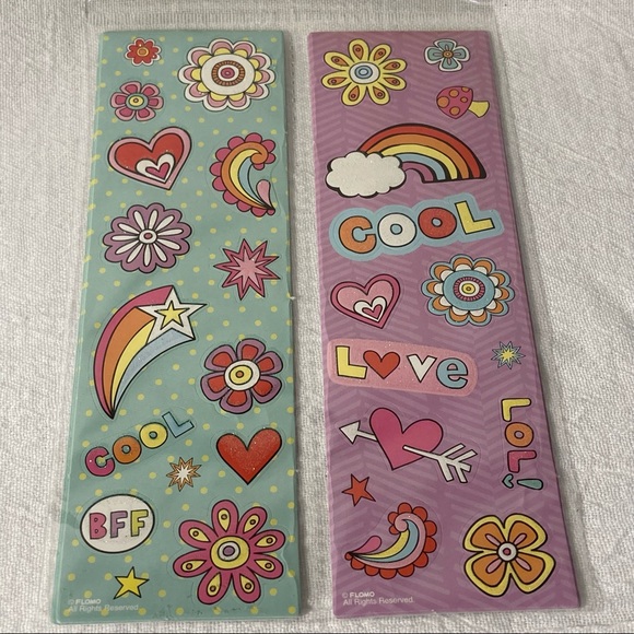 FREE IF BUNDLED Doodle Diva Glitter Sticker Sheets - Picture 3 of 3